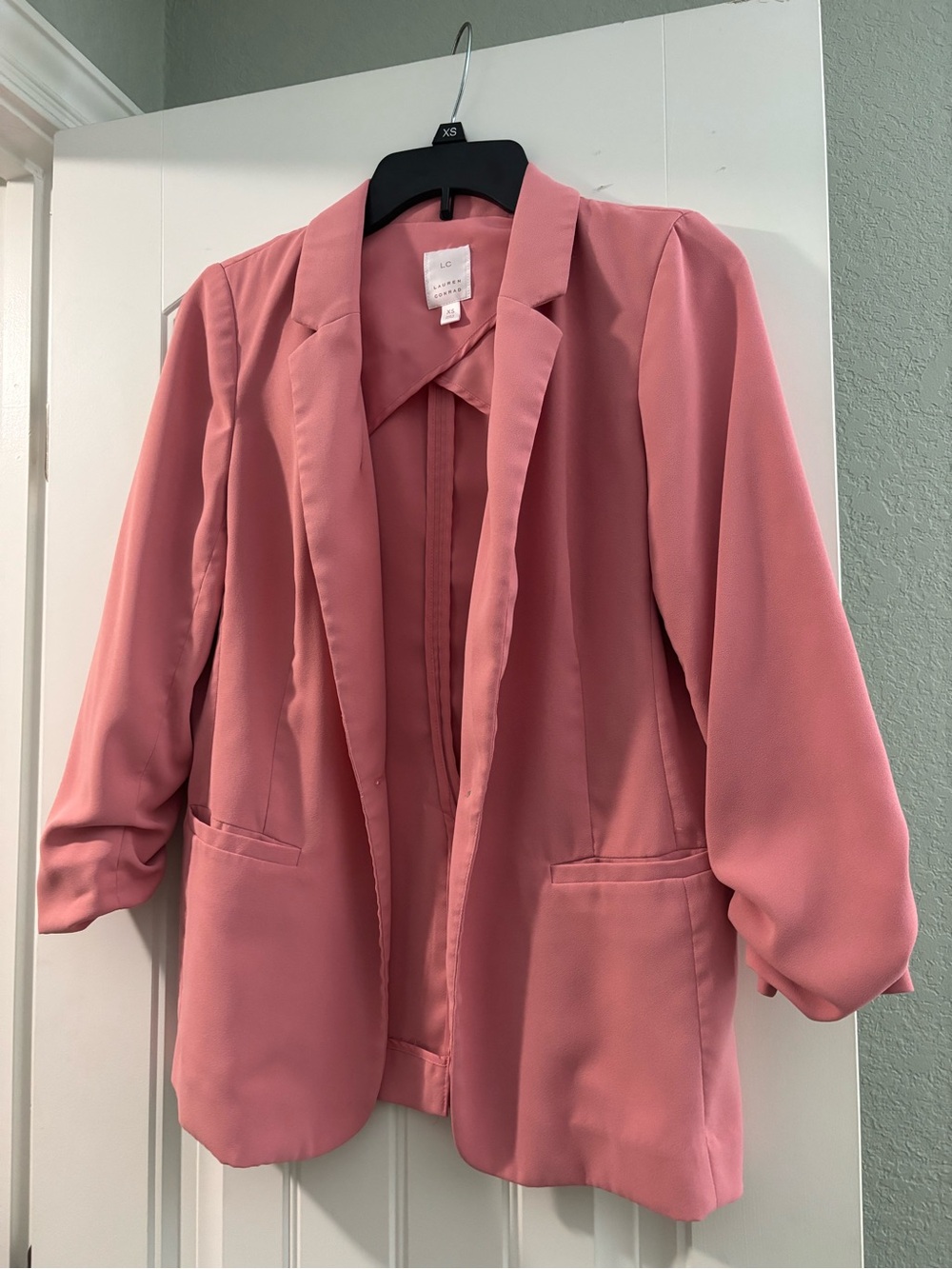 LC Lauren Conrad Dusty Rose Open-Front Blazer